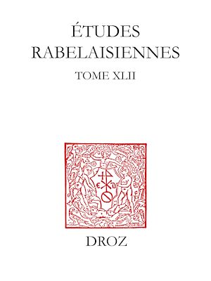 Téléchargez le livre :  Etudes rabelaisiennes