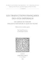 Télécharger le livre :  Les Traductions françaises des "Otia imperialia" de Gervais de Tilbury par Jean d'Antioche et Jean de Vignay. Edition de la troisième partie