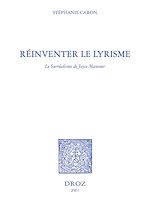 Télécharger le livre :  Réinventer le lyrisme : le surréalisme de Joyce Mansour