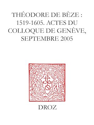 Téléchargez le livre :  Théodore de Bèze : 1519-1605