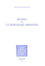 Télécharger le livre :  Musset ou la nostalgie libertine