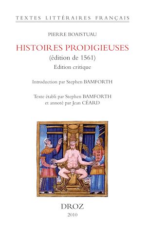 Téléchargez le livre :  Histoires prodigieuses (édition de 1561). Edition critique