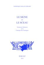 Télécharger le livre :  Le Signe et le sceau. Variations littéraires sur le Cantique des Cantiques