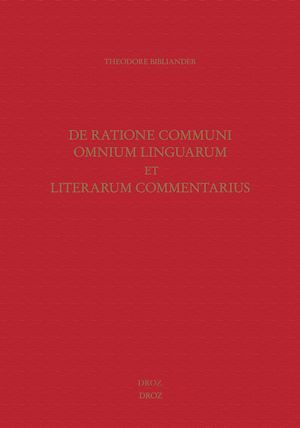 Téléchargez le livre :  De ratione communi omnium linguarum et literarum commentarius