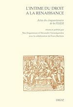 Télécharger le livre :  L'intime du droit à la Renaissance