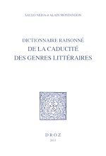 Télécharger le livre :  Dictionnaire raisonné de la caducité des genres littéraires