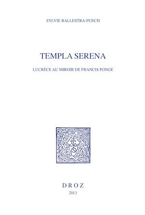 Téléchargez le livre :  Templa serena