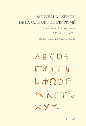 Téléchargez le livre :  Nouveaux aspects de la culture de l'imprimé