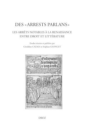 Téléchargez le livre :  Des "arrests parlans"