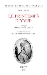 Télécharger le livre :  Le printemps d'Yver