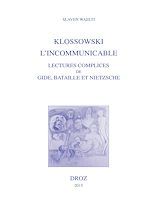 Télécharger le livre :  Klossowski, l'incommunicable
