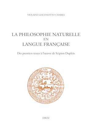 Téléchargez le livre :  La philosophie naturelle en langue française