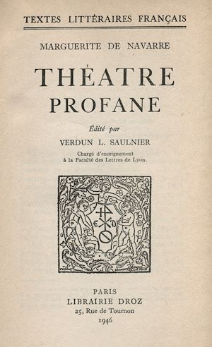 Téléchargez le livre :  Théâtre profane