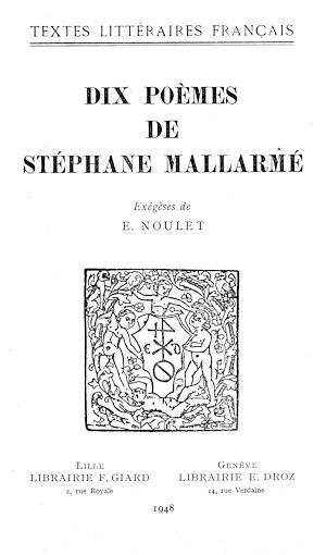 Téléchargez le livre :  Dix poèmes