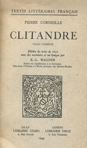 Téléchargez le livre :  Clitandre