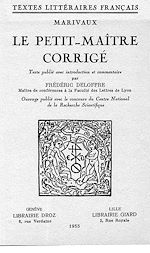 Télécharger le livre :  Le petit-maître corrigé