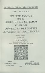 Télécharger le livre :  Les Réflexions sur la poétique de ce temps et sur les ouvrages des poètes anciens et modernes