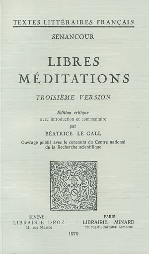 Téléchargez le livre :  Libres méditations