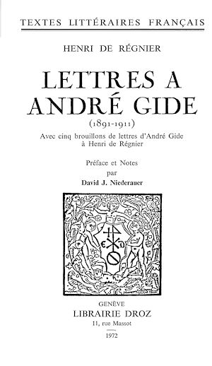 Téléchargez le livre :  Lettres à André Gide