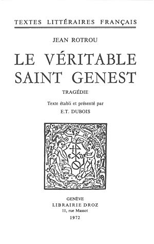 Téléchargez le livre :  Le véritable Saint Genest