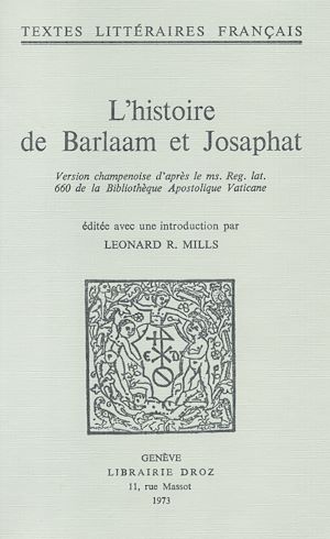 Téléchargez le livre :  L'histoire de Barlaam et Josaphat