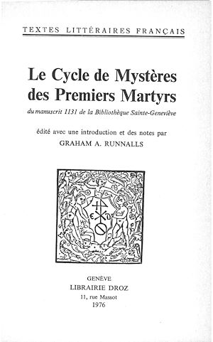 Téléchargez le livre :  Le Cycle de Mystères des premiers Martyrs