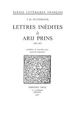 Télécharger le livre :  Lettres inédites à Arij Prins