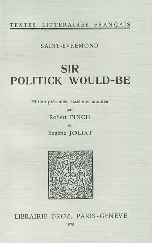 Téléchargez le livre :  Sir Politik Would-be