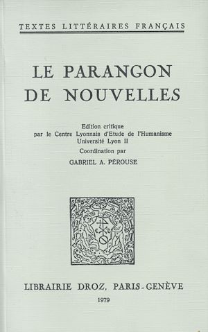 Téléchargez le livre :  Le Parangon de nouvelles