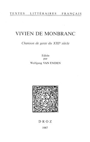 Téléchargez le livre :  Vivien de Monbranc