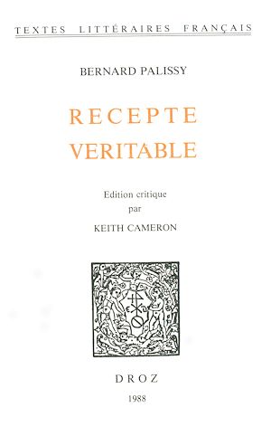 Téléchargez le livre :  Recepte véritable