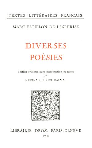 Téléchargez le livre :  Diverses poésies