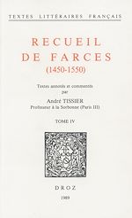 Télécharger le livre :  Recueil de farces (1450-1550)