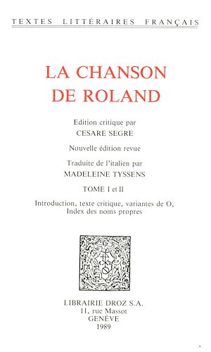 Téléchargez le livre :  La Chanson de Roland