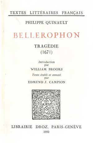 Téléchargez le livre :  Bellérophon : tragédie (1671)