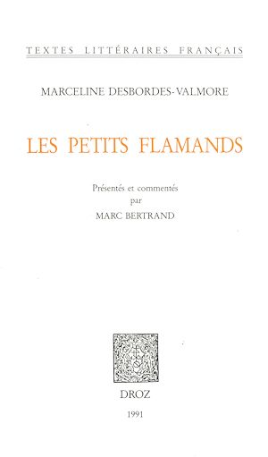 Téléchargez le livre :  Les Petits Flamands