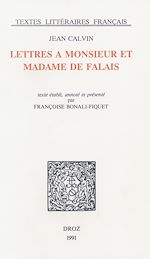 Télécharger le livre :  Lettres à Monsieur et Madame de Falai