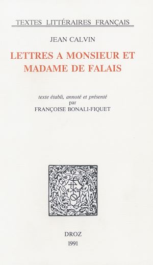 Téléchargez le livre :  Lettres à Monsieur et Madame de Falai