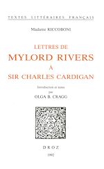 Télécharger le livre :  Lettres de Mylord Rivers à Sir Charles Cardigan