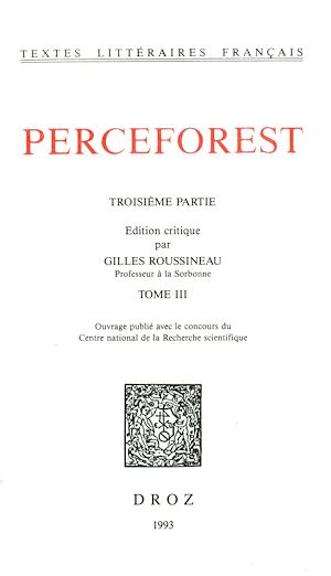 Téléchargez le livre :  Le Roman de Perceforest. Troisième partie, tome III