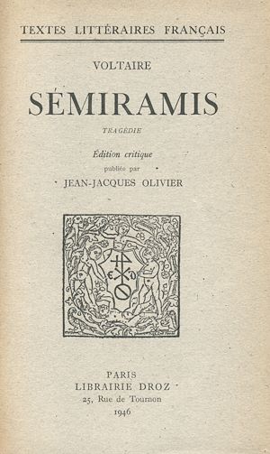 Téléchargez le livre :  Sémiramis
