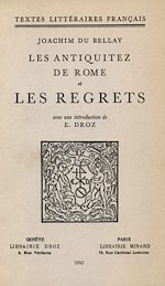 Télécharger le livre :  Les Antiquitez de Rome et Les Regrets