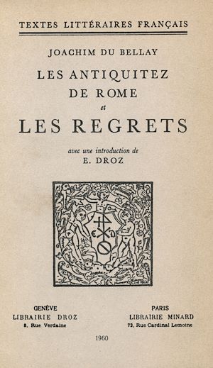Téléchargez le livre :  Les Antiquitez de Rome et Les Regrets