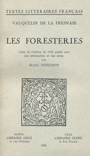 Téléchargez le livre :  Les Foresteries