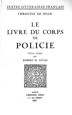Téléchargez le livre :  Le Livre du Corps de Policie
