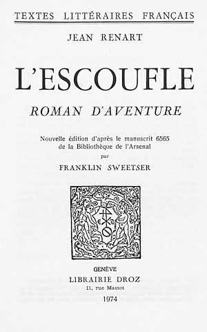 Téléchargez le livre :  L'Escoufle