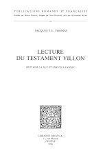 Télécharger le livre :  Lecture du Testament Villon : Huitains I à XLV et LXXVIII à LXXXIV