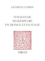 Télécharger le livre :  Voyages de Shakespeare en France et en Italie
