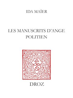 Téléchargez le livre :  Les manuscrits d'Ange Politien