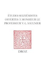 Télécharger le livre :  Etudes seiziémistes